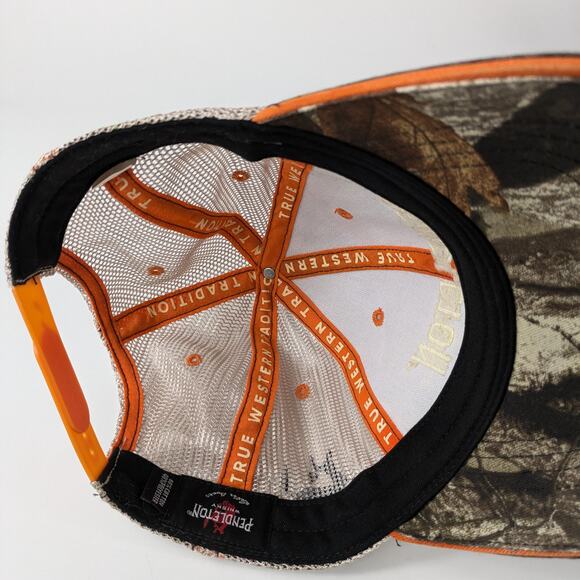 Pendleton Whiskey Men's Trucker Hat Woods Camo Baseball Cap Mesh Snapback Rodeo - Picture 13 of 16